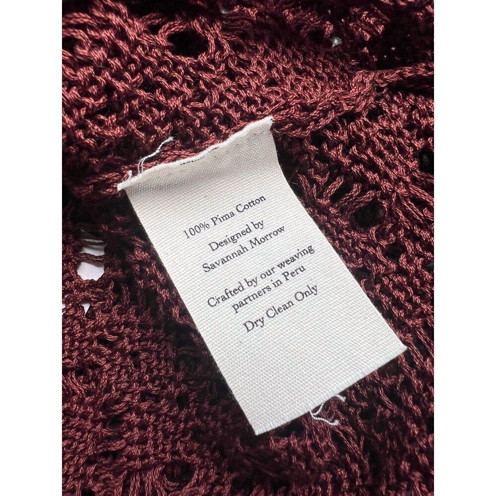 NWOT Savannah Morrow Kirra Top Crochet Halter in Cocoa Brown Small - Picture 8 of 10